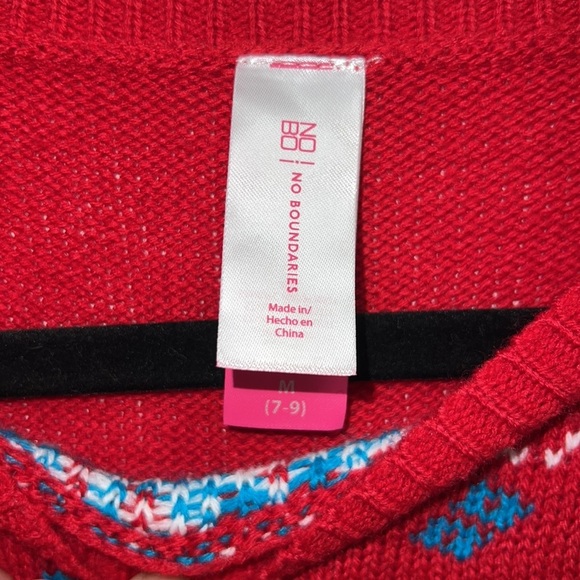 Holiday Tassel HO HO HO Ugly Christmas Party Pretty Santa Sweater - Picture 4 of 7